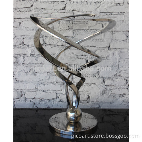Modern metal sculpture for home decoration